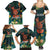 Hawaii Hula Girl Vintage Family Matching Summer Maxi Dress and Hawaiian Shirt Tropical Forest
