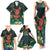 Hawaii Hula Girl Vintage Family Matching Tank Maxi Dress and Hawaiian Shirt Tropical Forest