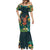 Hawaii Hula Girl Vintage Mermaid Dress Tropical Forest