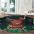 Hawaii Hula Girl Vintage Round Carpet Tropical Forest