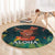 Hawaii Hula Girl Vintage Round Carpet Tropical Forest