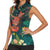 Hawaii Hula Girl Vintage Women Sleeveless Polo Shirt Tropical Forest