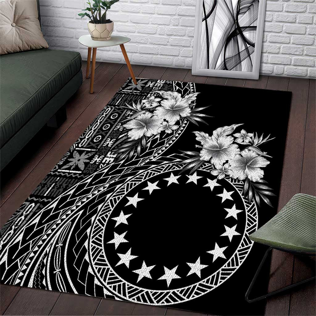 Kia Orana Cook Islands Area Rug Tiare and Stars