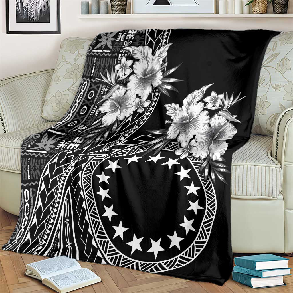 Kia Orana Cook Islands Blanket Tiare and Stars LT7 - Polynesian Pride