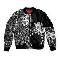Kia Orana Cook Islands Bomber Jacket Tiare and Stars