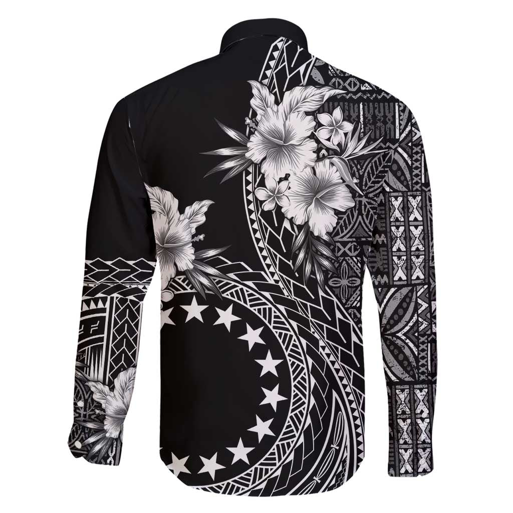 Kia Orana Cook Islands Family Matching Short Sleeve Bodycon Dress and Hawaiian Shirt Tiare and Stars LT7