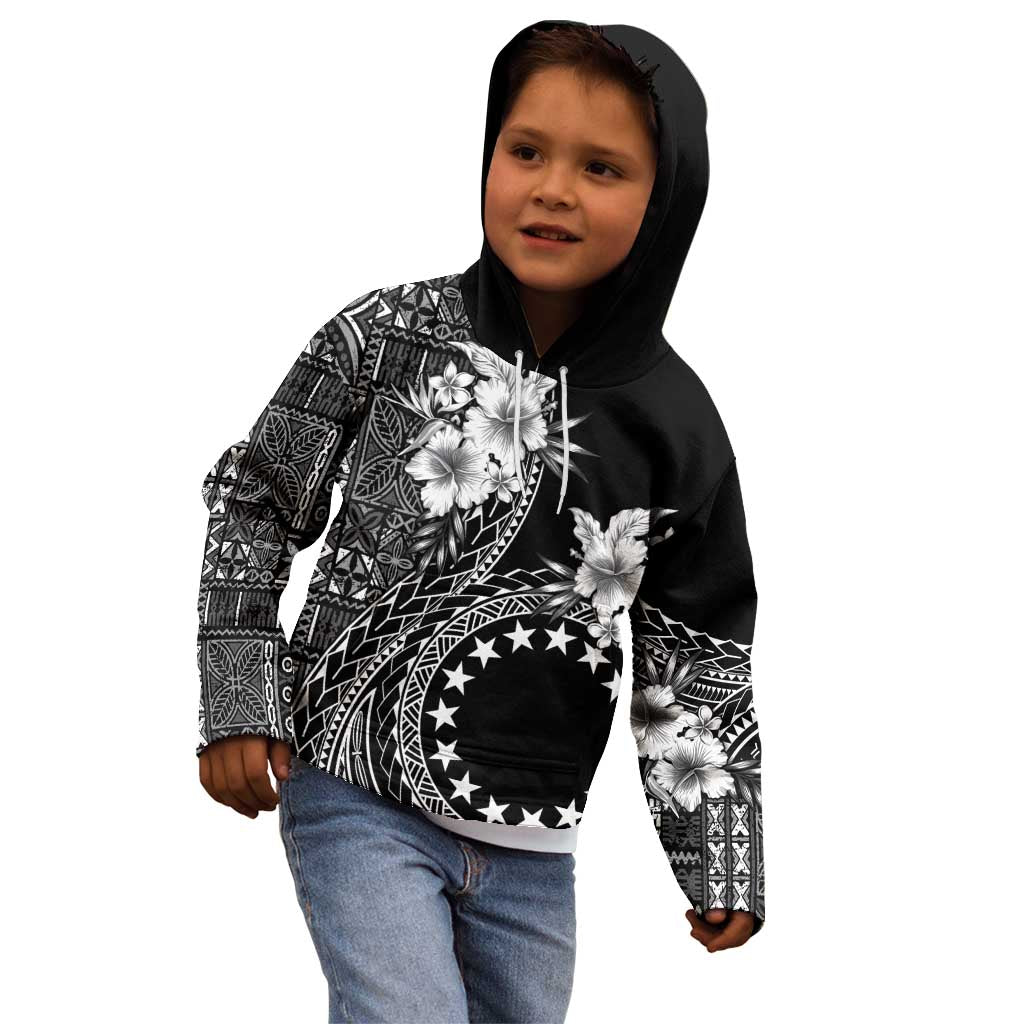 Kia Orana Cook Islands Kid Hoodie Tiare and Stars