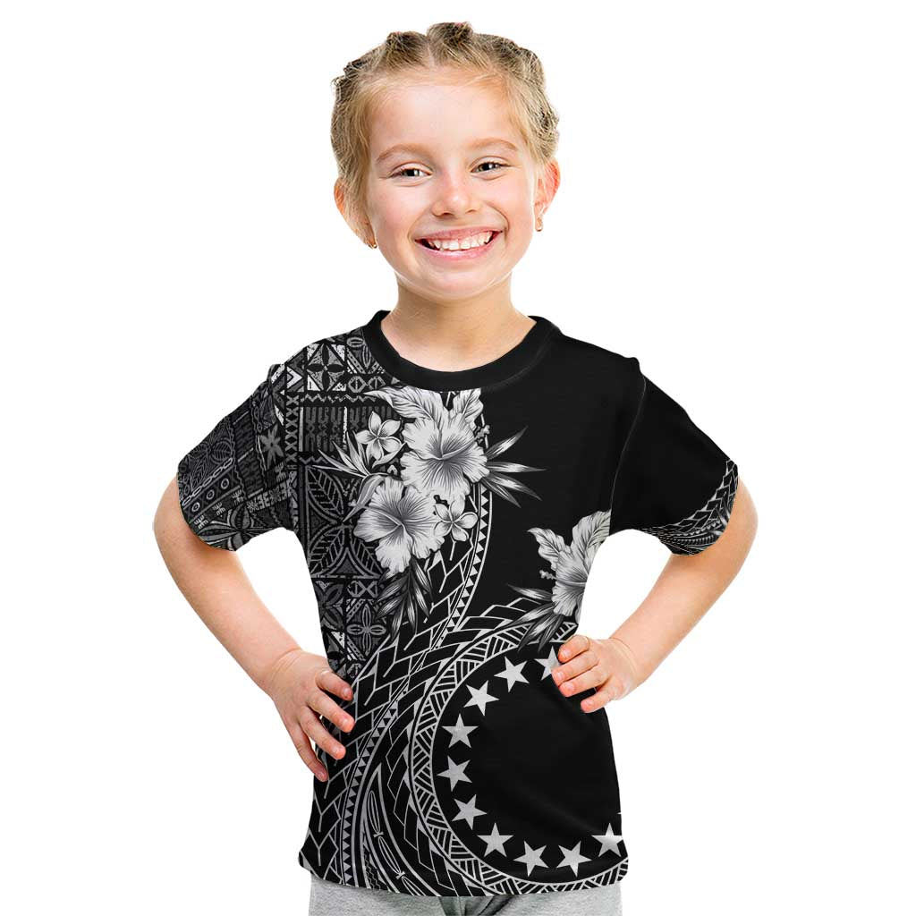 Kia Orana Cook Islands Kid T Shirt Tiare and Stars