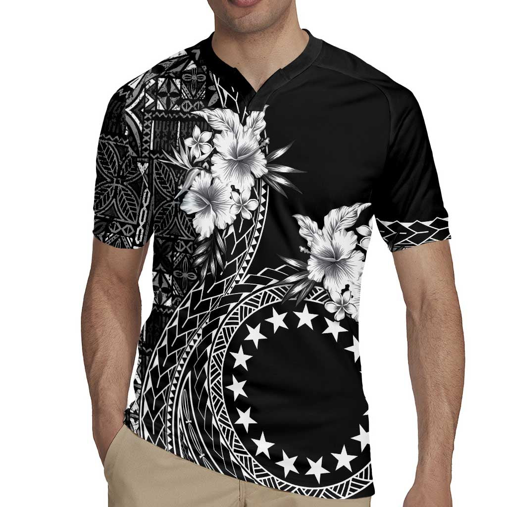 Kia Orana Cook Islands Rugby Jersey Tiare and Stars LT7 - Polynesian Pride