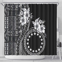 Kia Orana Cook Islands Shower Curtain Tiare and Stars