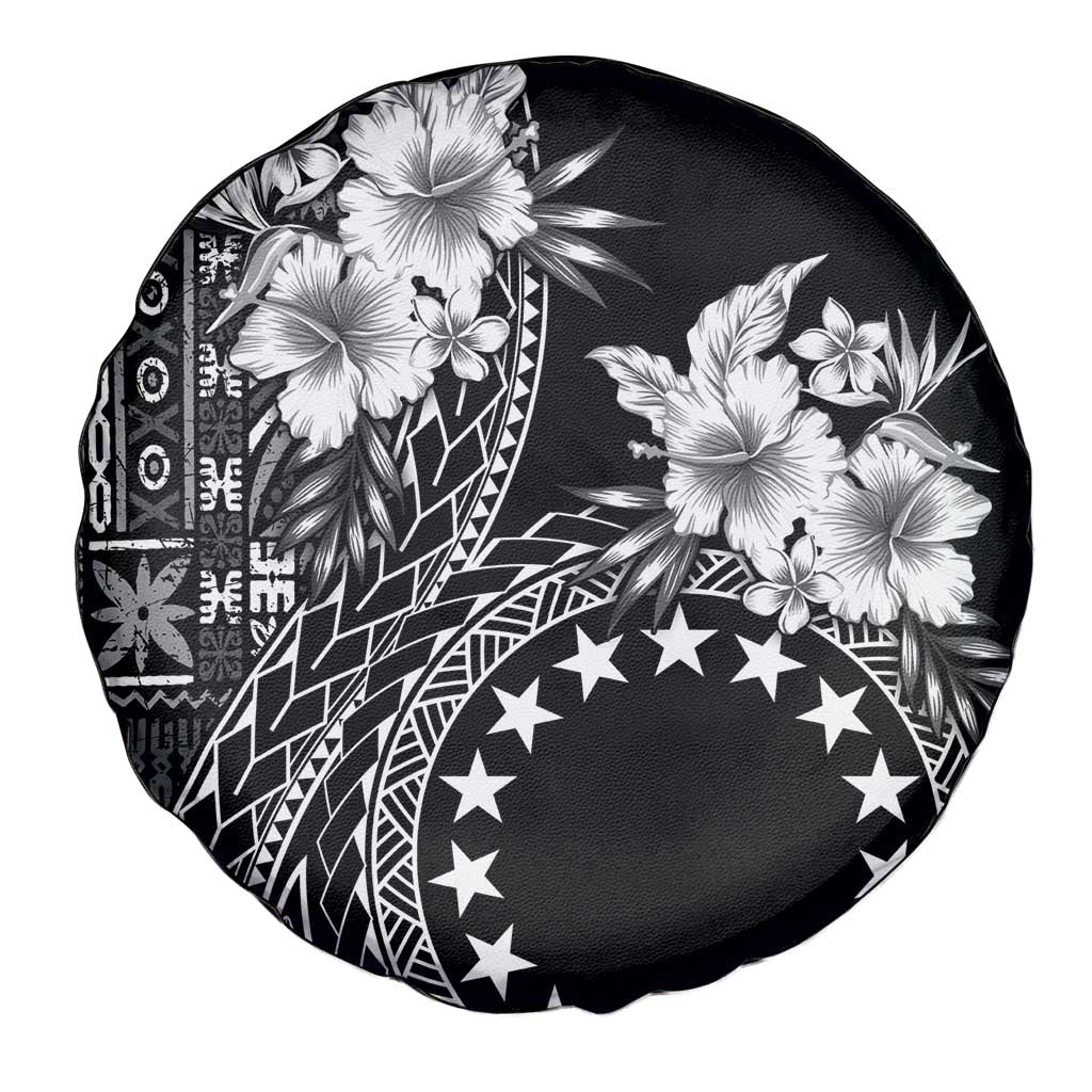 Kia Orana Cook Islands Spare Tire Cover Tiare and Stars LT7 - Polynesian Pride