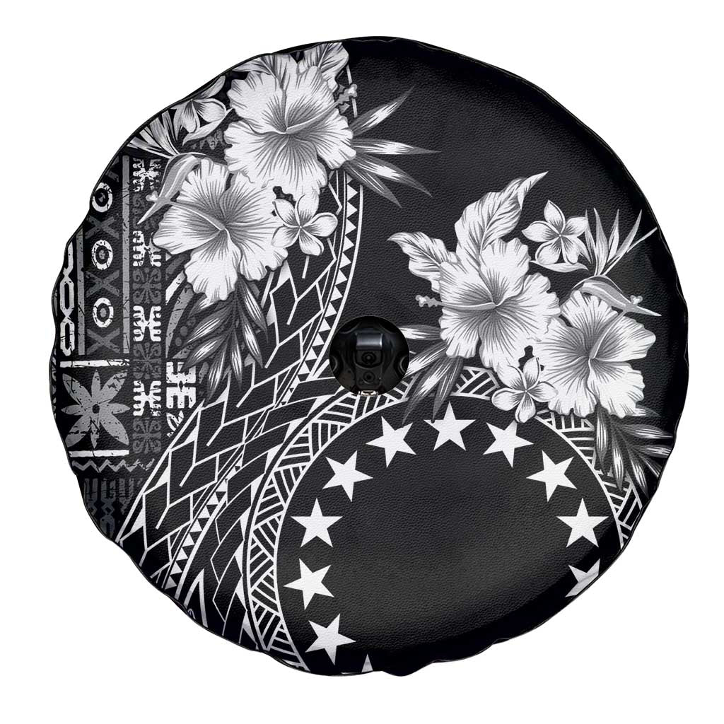 Kia Orana Cook Islands Spare Tire Cover Tiare and Stars LT7 - Polynesian Pride