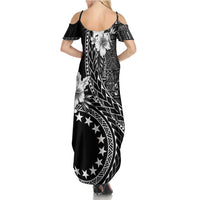 Kia Orana Cook Islands Summer Maxi Dress Tiare and Stars LT7 - Polynesian Pride