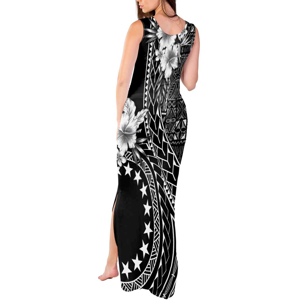 Kia Orana Cook Islands Tank Maxi Dress Tiare and Stars LT7 - Polynesian Pride