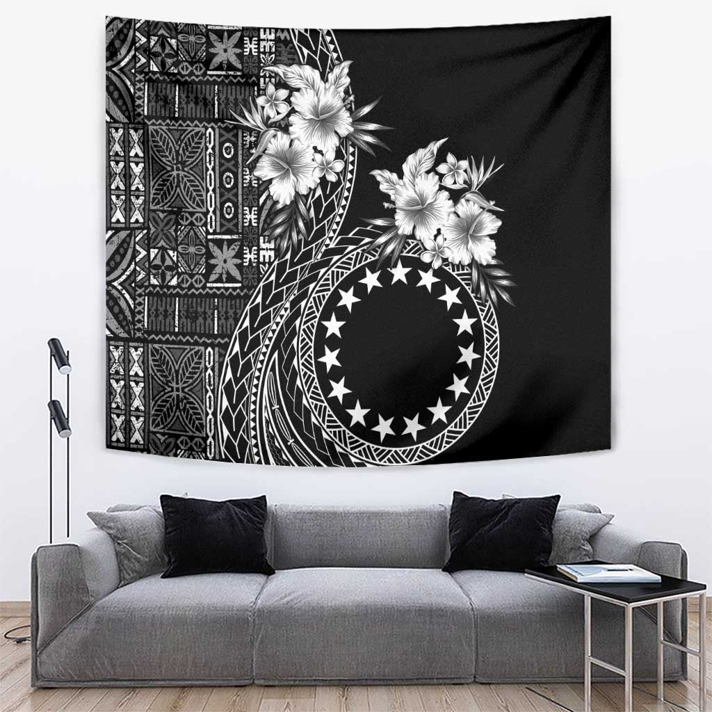 Kia Orana Cook Islands Tapestry Tiare and Stars