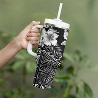 Kia Orana Cook Islands Tumbler With Handle Tiare & Stars LT7 - Polynesian Pride