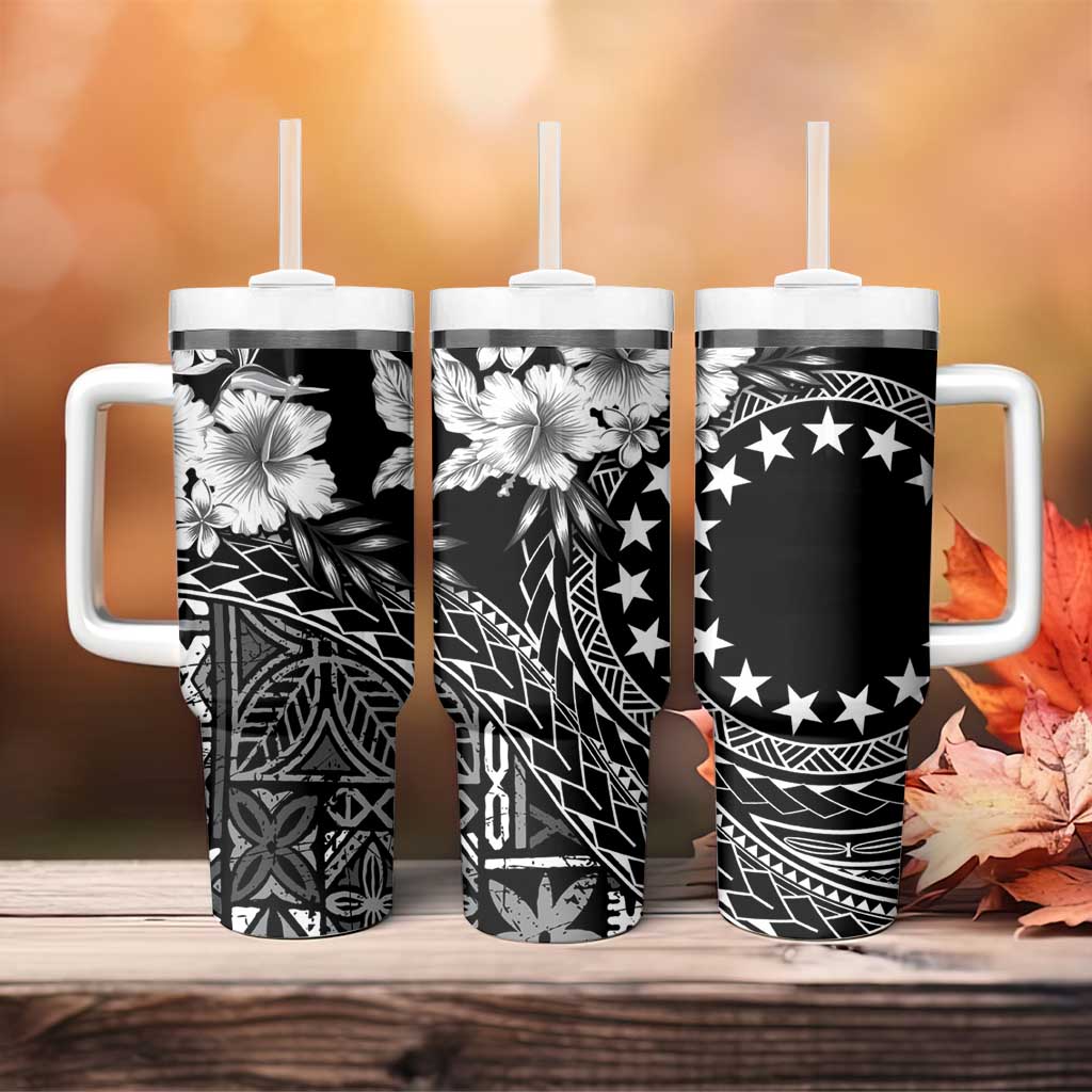 Kia Orana Cook Islands Tumbler With Handle Tiare & Stars LT7 - Polynesian Pride