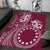 Kia Orana Cook Islands Area Rug Tiare and Stars - Maroon