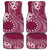 Kia Orana Cook Islands Car Mats Tiare and Stars - Maroon