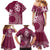 Kia Orana Cook Islands Family Matching Mermaid Dress and Hawaiian Shirt Tiare and Stars - Maroon