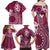 Kia Orana Cook Islands Family Matching Off Shoulder Maxi Dress and Hawaiian Shirt Tiare and Stars - Maroon