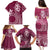 Kia Orana Cook Islands Family Matching Puletasi and Hawaiian Shirt Tiare and Stars - Maroon