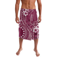 Kia Orana Cook Islands Lavalava Tiare and Stars - Maroon LT7 Maroon - Polynesian Pride
