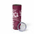 Kia Orana Cook Islands Skinny Tumbler Tiare & Stars - Maroon