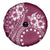 Kia Orana Cook Islands Spare Tire Cover Tiare and Stars - Maroon