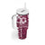 Kia Orana Cook Islands Tumbler With Handle Tiare & Stars - Maroon