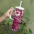 Kia Orana Cook Islands Tumbler With Handle Tiare & Stars - Maroon