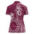 Kia Orana Cook Islands Women Polo Shirt Tiare and Stars - Maroon