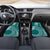Kia Orana Cook Islands Car Mats Tiare and Stars - Teal