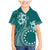 Kia Orana Cook Islands Family Matching Mermaid Dress and Hawaiian Shirt Tiare and Stars - Teal