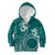 Kia Orana Cook Islands Kid Hoodie Tiare and Stars - Teal