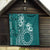 Kia Orana Cook Islands Quilt Tiare and Stars - Teal