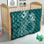 Kia Orana Cook Islands Quilt Tiare and Stars - Teal