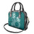 Kia Orana Cook Islands Shoulder Handbag Tiare and Stars - Teal