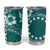 Kia Orana Cook Islands Tumbler Cup Tiare & Stars - Teal