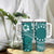 Kia Orana Cook Islands Tumbler With Handle Tiare & Stars - Teal