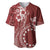 Kia Orana Cook Islands Baseball Jersey Tiare and Stars - Scarlet