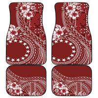 Kia Orana Cook Islands Car Mats Tiare and Stars - Scarlet LT7 - Polynesian Pride