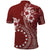 Kia Orana Cook Islands Polo Shirt Tiare and Stars - Scarlet