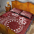 Kia Orana Cook Islands Quilt Bed Set Tiare and Stars - Scarlet