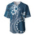 Kia Orana Cook Islands Baseball Jersey Tiare and Stars - Navy Blue