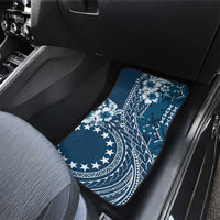 Kia Orana Cook Islands Car Mats Tiare and Stars - Navy Blue LT7 - Polynesian Pride