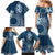 Kia Orana Cook Islands Family Matching Mermaid Dress and Hawaiian Shirt Tiare and Stars - Navy Blue