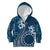 Kia Orana Cook Islands Kid Hoodie Tiare and Stars - Navy Blue