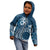 Kia Orana Cook Islands Kid Hoodie Tiare and Stars - Navy Blue