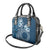 Kia Orana Cook Islands Shoulder Handbag Tiare and Stars - Navy Blue